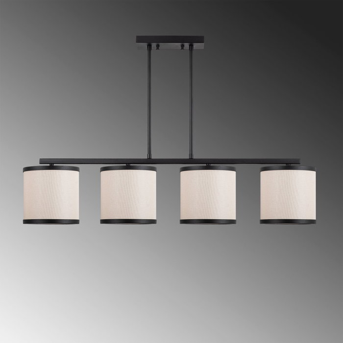 Opviq Way - 11646 Lámpara de araña en blanco y negro